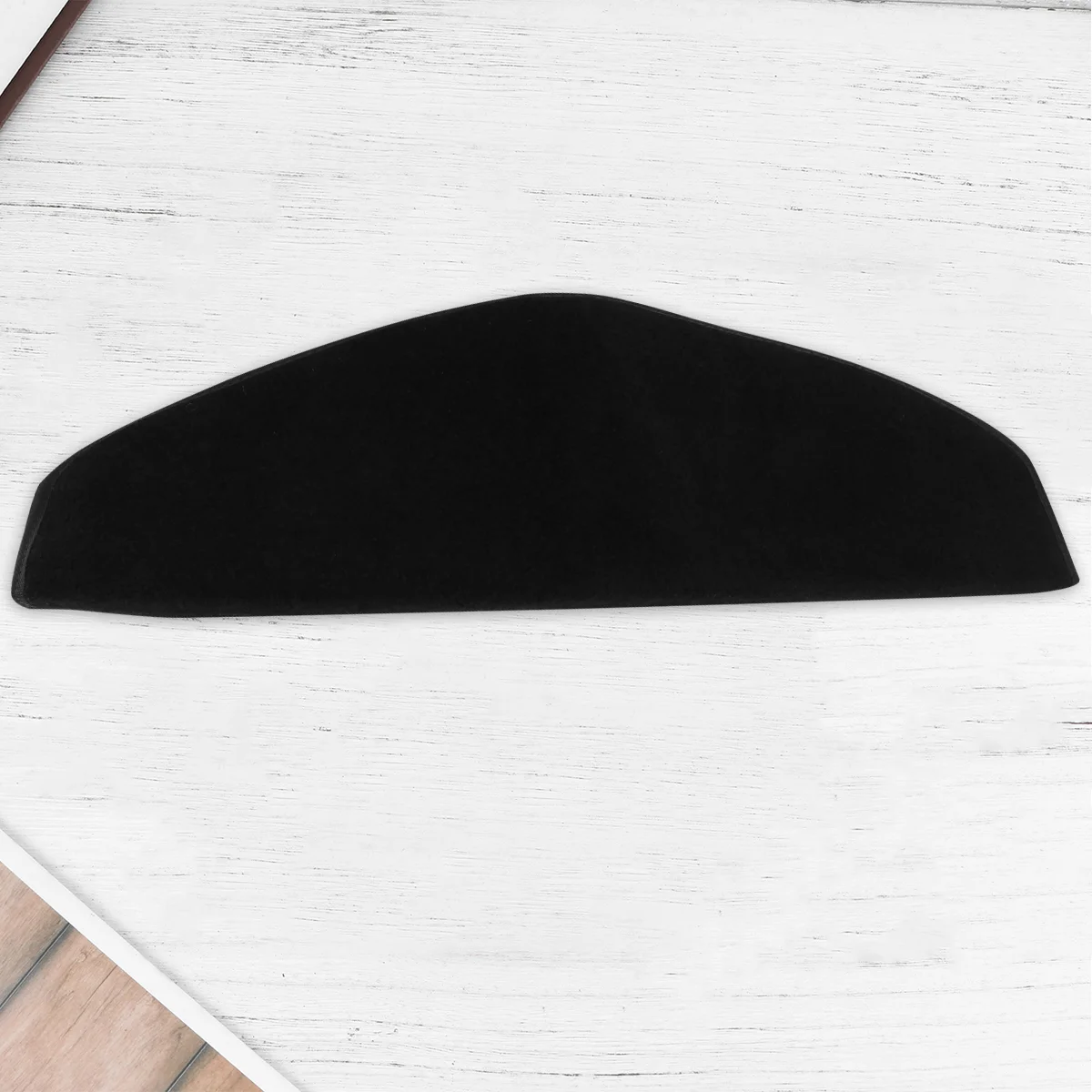 

2 Stair Mat Step Stickers Non-Slip Stair Carpet Self-Adhesive Step Carpet for Home (Black and Red)