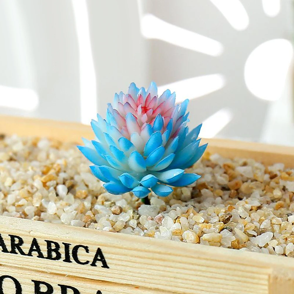 

1PC Artificial Succulents Plant Garden Potted Wedding Parties 1 Piece Colourful For Home Creative Decoration Furnishings Craft