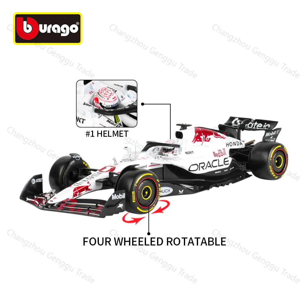 Фото Bburago 1:18 Red Bull RB21 Гран-при Японии 2025 # 1 # Модель гоночного болида Формулы-1 22 F1, статическая, из литого сплава №2