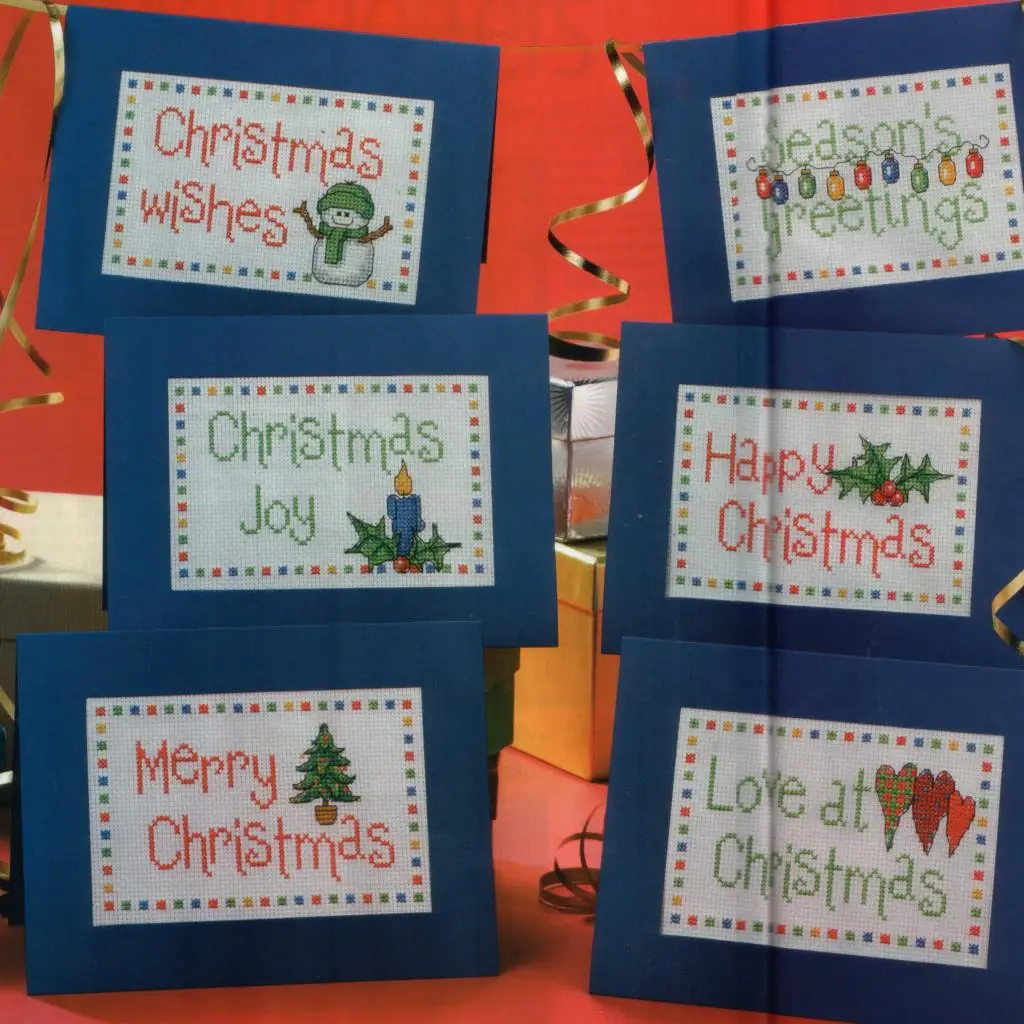 

Набор для вышивки крестом cd47,, комплект поздравительных открыток, Набор для вышивки крестиком, Рождество, День матери, отца, день рождения