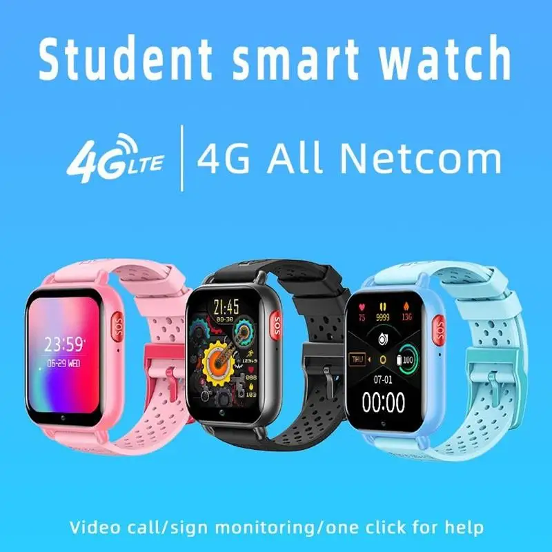 

Смарт-часы с GPS-трекером, пульсометром и тонометром, 4G
