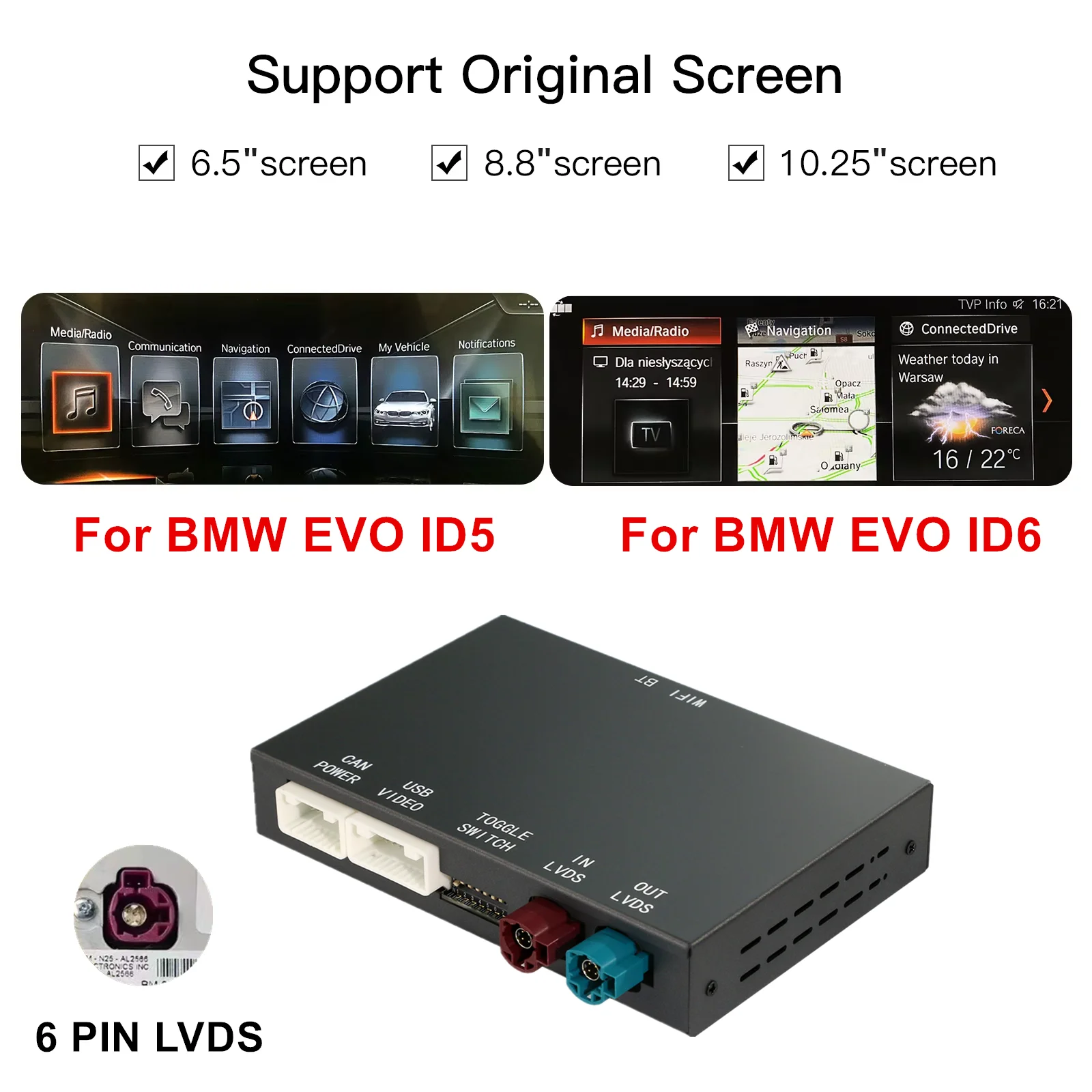 

Беспроводной CarPlay для BMW NBT EVO 1 2 3 4 5 6 7 серии X1 X3 X4 X5 X6 MINI F56 F15 F16 F25 F26 F48 F10 F15 F22 F20 F30 F32