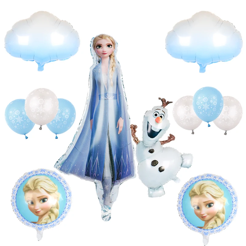 

Large Frozen Elsa Anna Foil Balloons Birthday Party Decorations Olaf Snow Air Globos Baby Shower Party Supplies Kids Toys