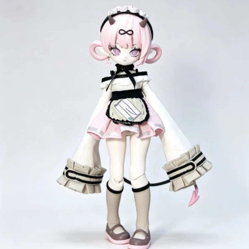 Фото Официальная оригинальная фигурка Cooze 1/8 BJD «Рога дьявола» в закрытой упаковке, шарнирная, модный настольный декор, изысканный подарок-игрушка №3