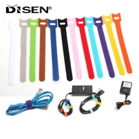 51015203050pcs t type adhesive magic fastener tape sticks cable tie wire storage cable computer data cable power tie
