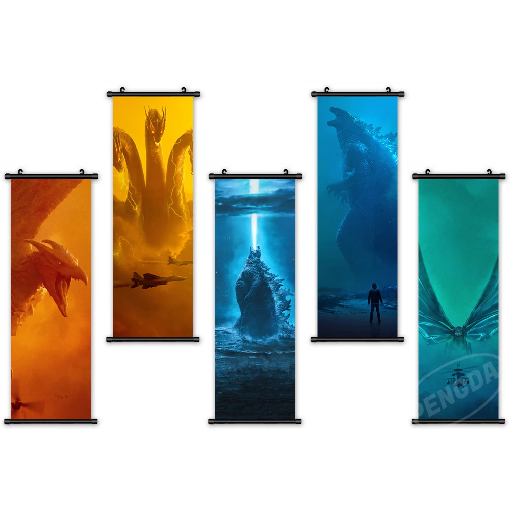 Настенная картина Godzilla HD Декор для дома плакаты кино картины на холсте японские