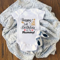 newborn infant rompers harajuku baby birthday bodysuit comfy summer fashion baby boys print jumpsuit cute toddler girls clothes