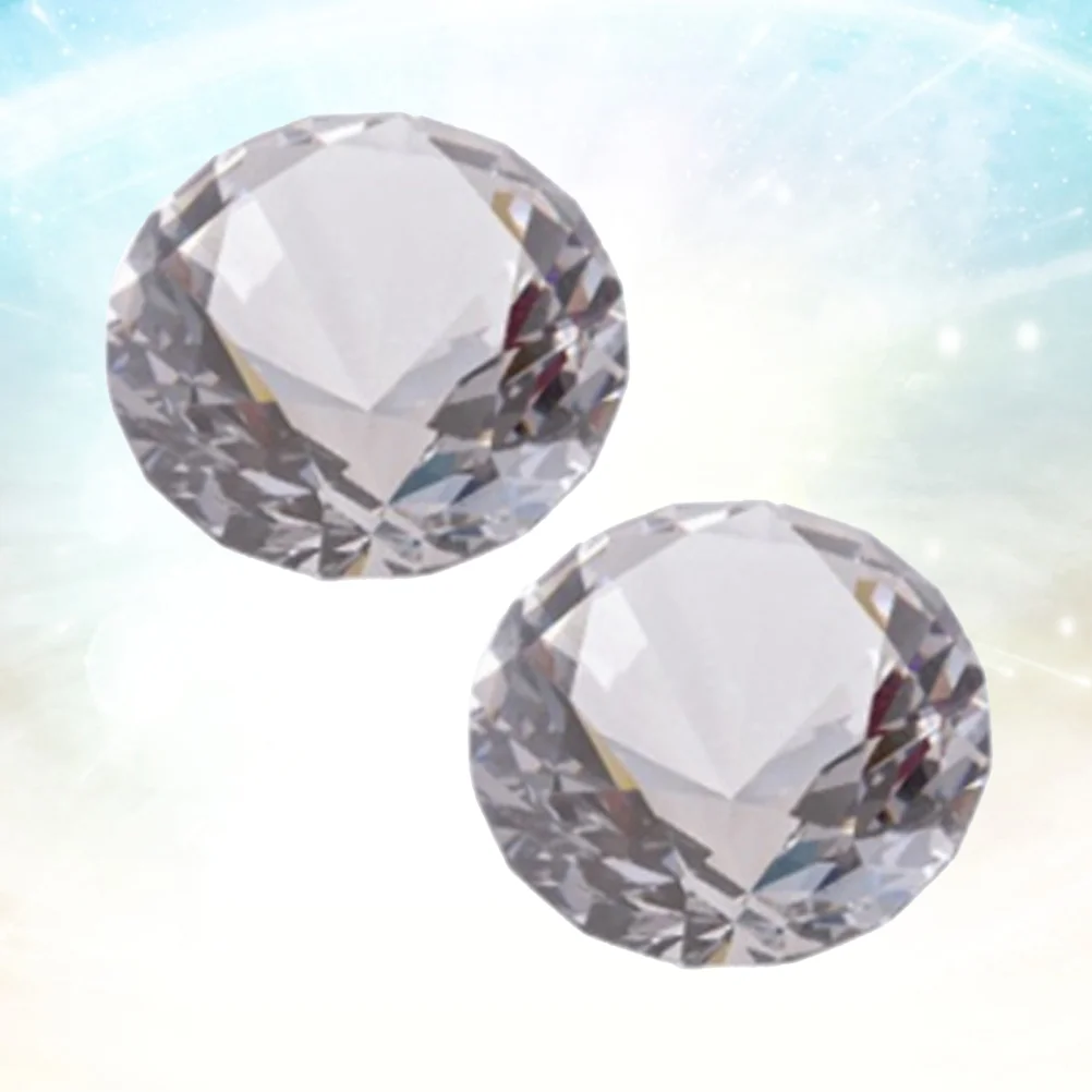

Diamond Diamonds Crystal Acrylic Wedding Artificial Fake Crystals Clear Paperweight Jewels Decor Table Large Gemstones Treasure
