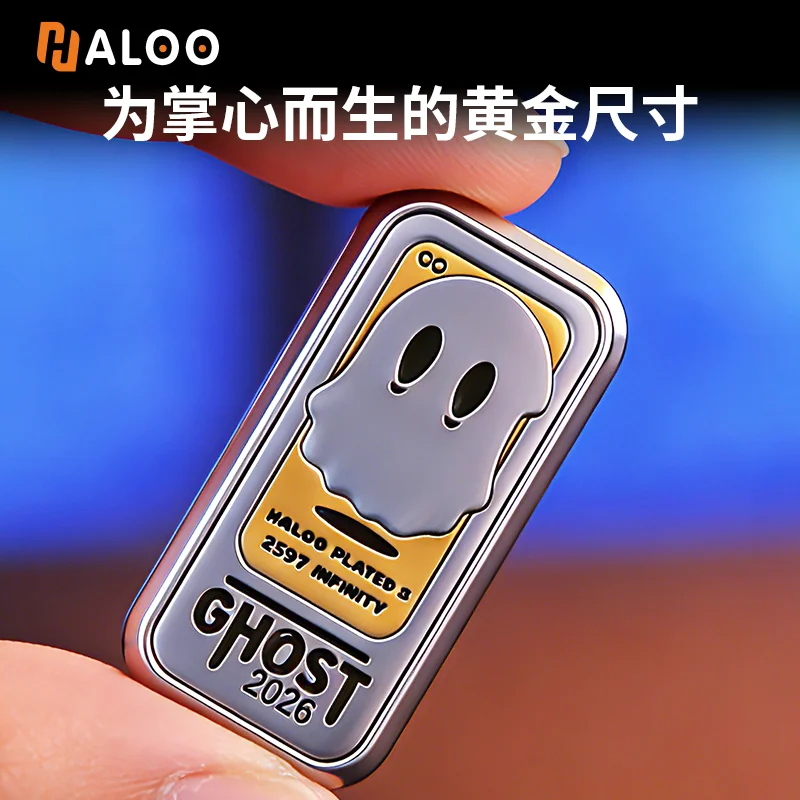 Фото HalooPlayer Ghost Slider Фиджет-спиннер EDC, антистресс-игрушка для снятия тревоги, ручной спиннер для взрослых и детей №4
