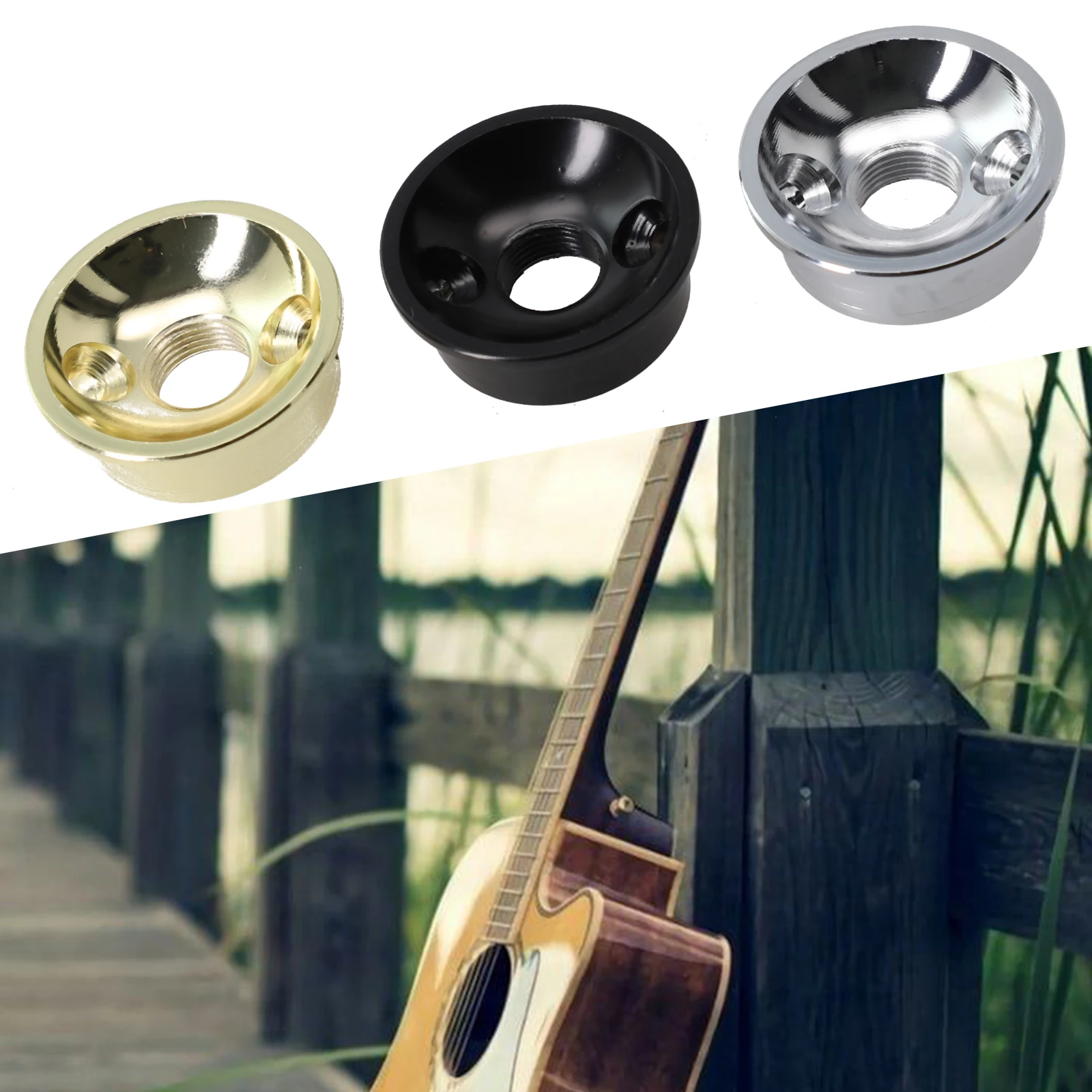

Professional ElectricGuitar Socket Jack TL Metal Socket Plate For Guitar With Screw Guitar Parts Jack Plate Plug Socket