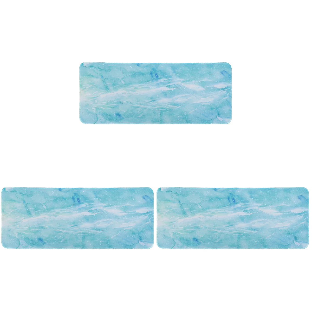 

3pcs Marble Pattern Mouse Pad Anti-skid Computer Desk Pad Chic Large Mouse Mat