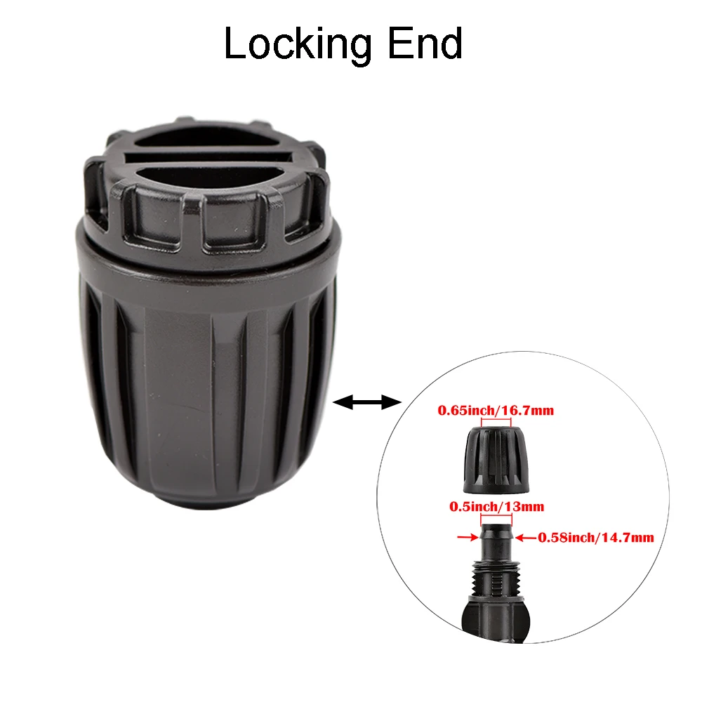 

Стопорные гайки для садовых труб 16 мм черного цвета