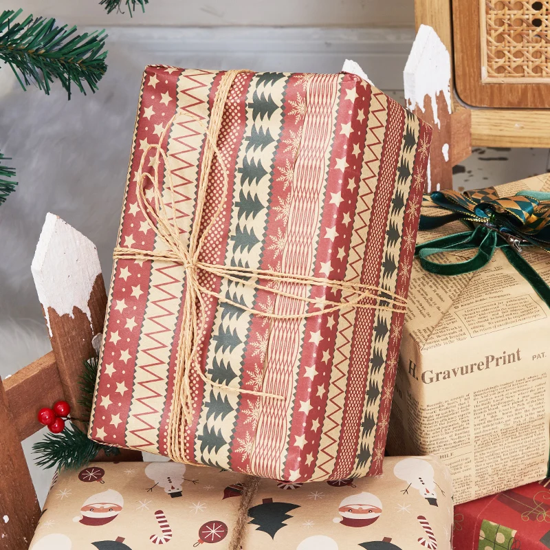 Новые рождественские украшения подарочная коробка цветная рождественская елка