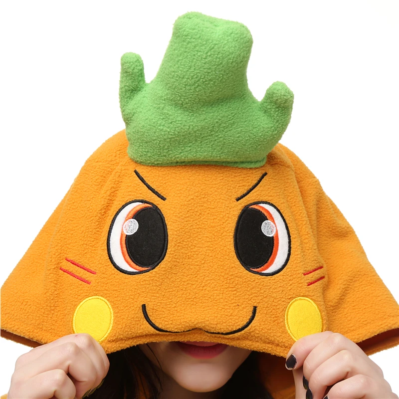 ELEIMOS Halloween Onesie Cartoon Carrot Pajama For Adult Women Men Animal Kigurumis Pyjamas Homewear Cosplay Party Costume