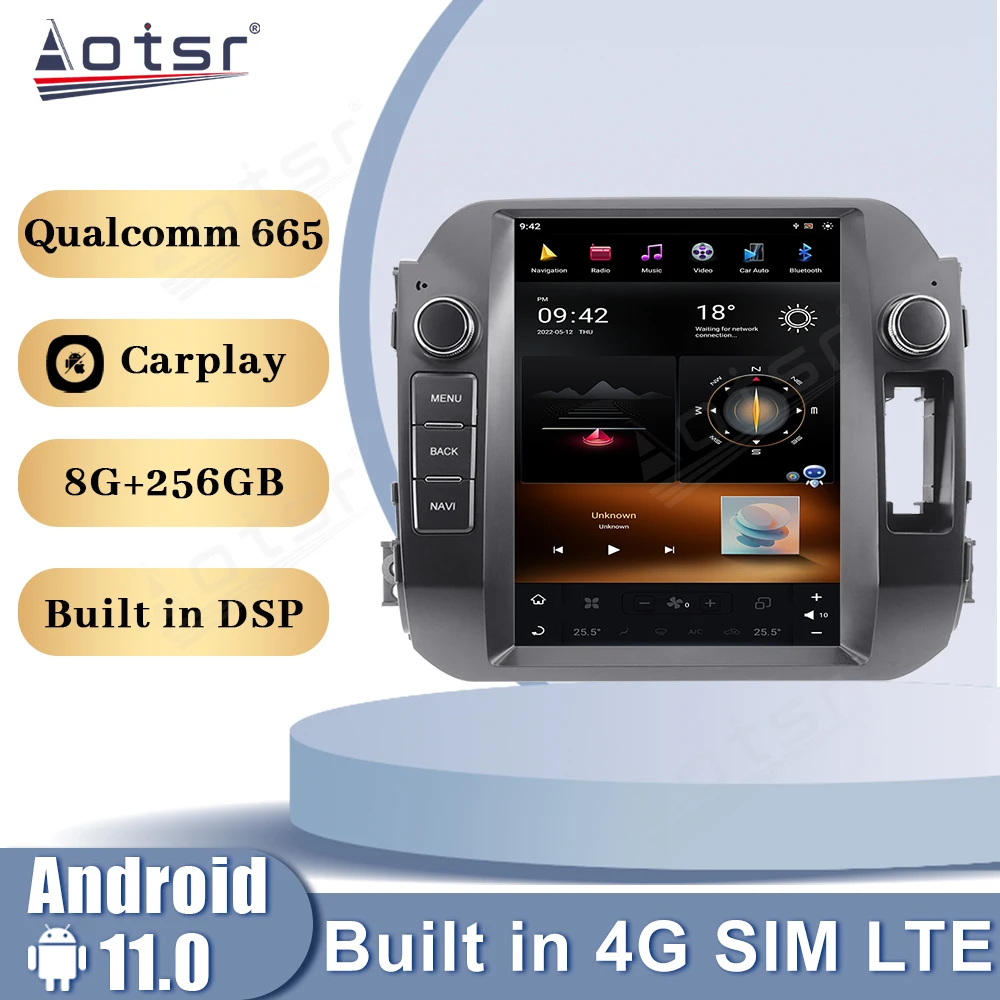 Автомобильный радиоприемник Qualcomm Snapdragon 665 Android 11 для Kia Sportage 2016 2017 2018 Carplay
