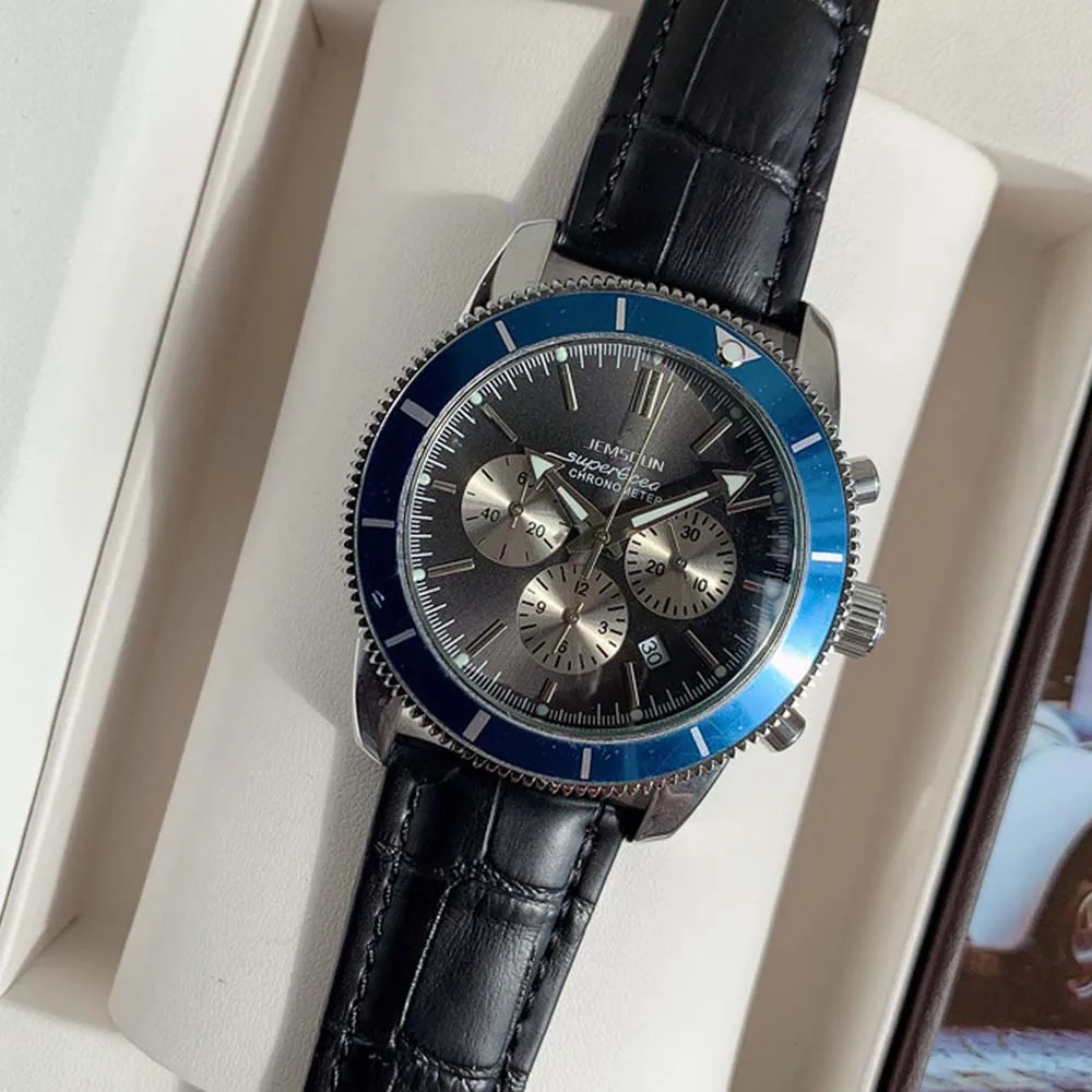 

Часы мужские кварцевые с хронографом, брендовые Роскошные деловые спортивные автоматические с датой, из нержавеющей стали, ювелирные изделия