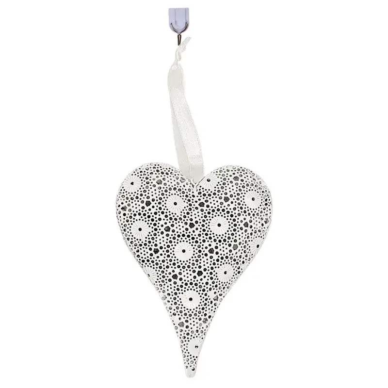 

Heart Shape Ornament Openwork Pattern Hanging Love Crafts For Valentine's Day Pretty Hanging Love Pendants For Indoor And