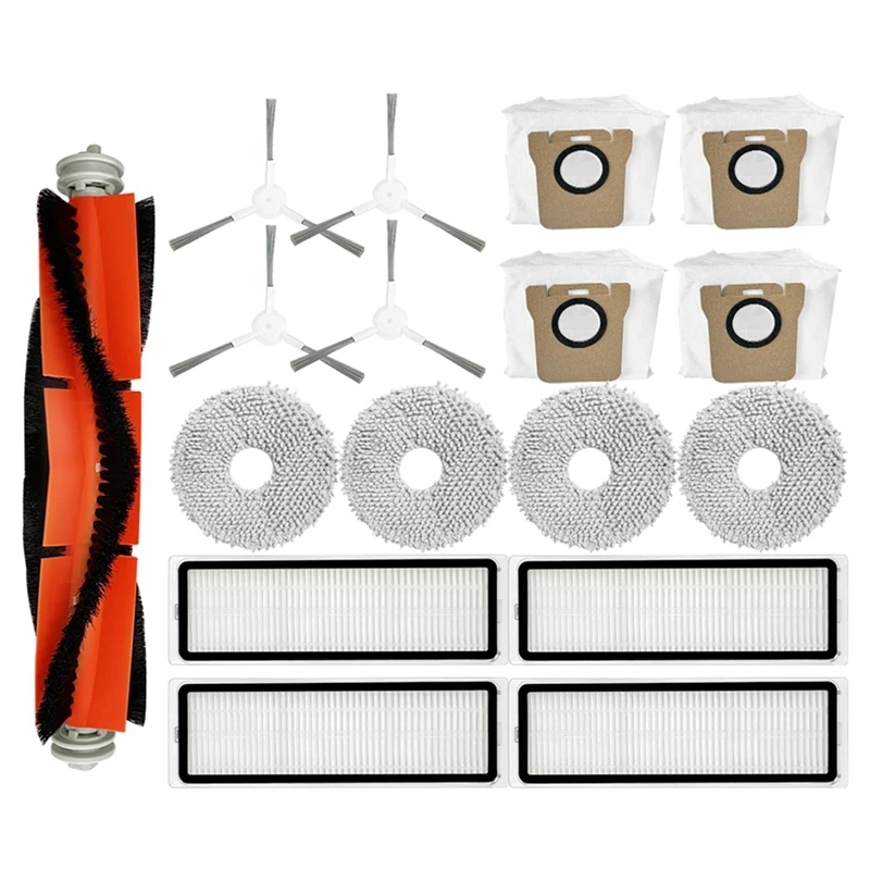 

Запчасти для робота-пылесоса Xiaomi C102CN, основная щетка, боковая щетка, Hepa фильтр, насадка на швабру, мешочек для пыли, аксессуары