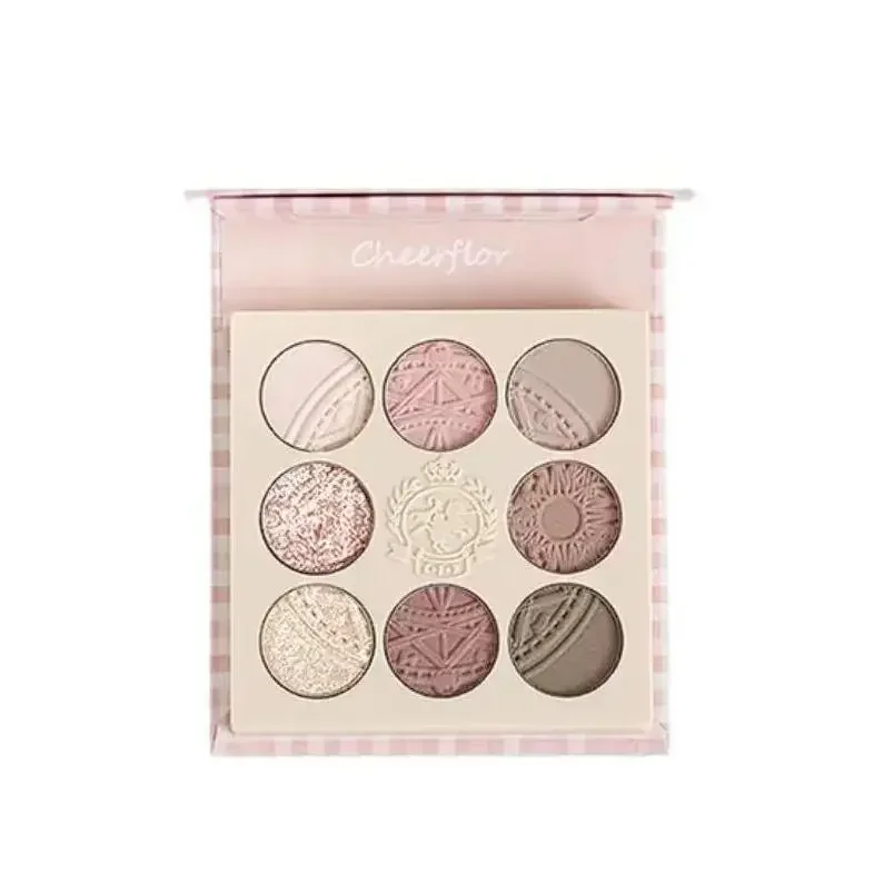 Cheerflor Ангел тисненые тени для век Палитра матовый стойкий Блестящий контур