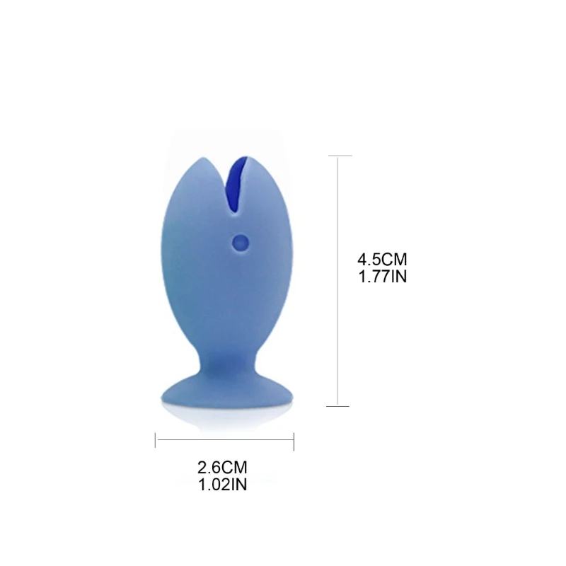 Y1UB 6 шт. силиконовый держатель для зубных щеток рыба мультфильм организация полка