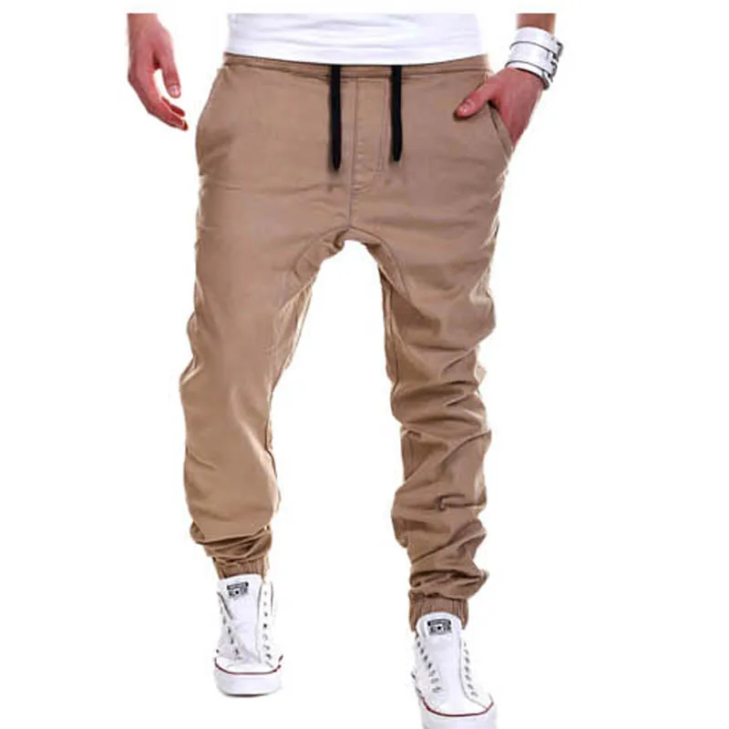 

New 2022 Fashion Casual Elastic Waist Joggers Tether Loose Leisure Harem Pants Men 's Trousers Bottoms Slacks Plus Size 3XL