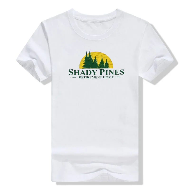 

Shady Pines Retirement Home T-Shirt Women Trees Graphic Tee Plant Lovers Shirts Vintage for Retired Gifts Seniors Aesthetic Tops