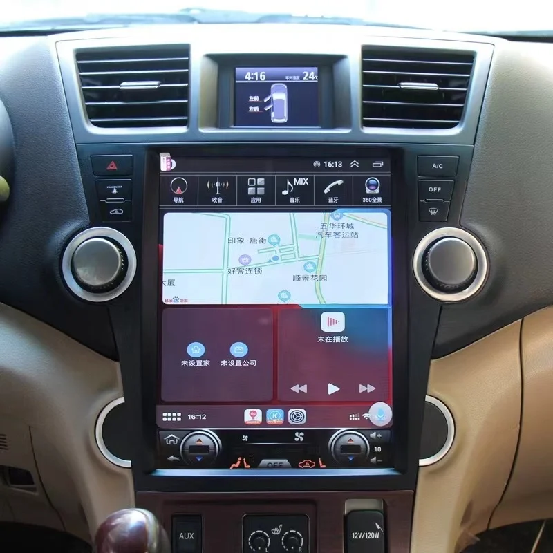 256G Carplay Android автомобильный радиоприемник 2 Din стереоприемник для Toyota Highlander 2009 2010 2011