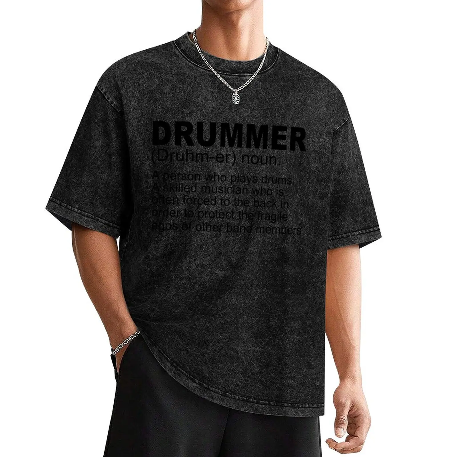 Футболка Drummer Noun Definition роскошные мужские фигурки аниме быстросохнущие черные