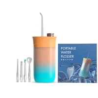 portable oral irrigator water flosser dental water jet tools pick cleaning teeth 200ml 4 nozzles mouth washing machine floss