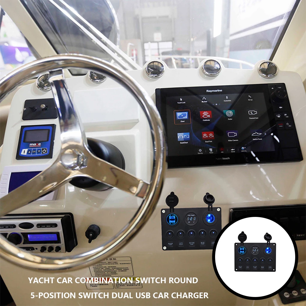 

Switch Panel Toggle Rocker Switches with Light Button Controller Buttons Control Regulator Digital for Cars Part Blue