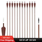 1224 шт. карбоновые стрелы для стрельбы из лука позвоночника 400 32 дюймов валы дерева кожи перо индейки для соединения изогнутый лук стрельба из лука охота стрельба