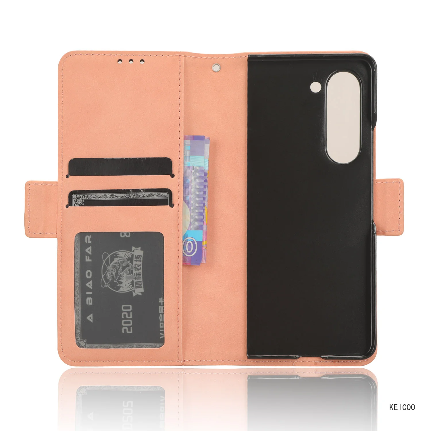 Чехол-Кошелек с несколькими отделениями для карт телефона Samsung Galaxy Z Fold5