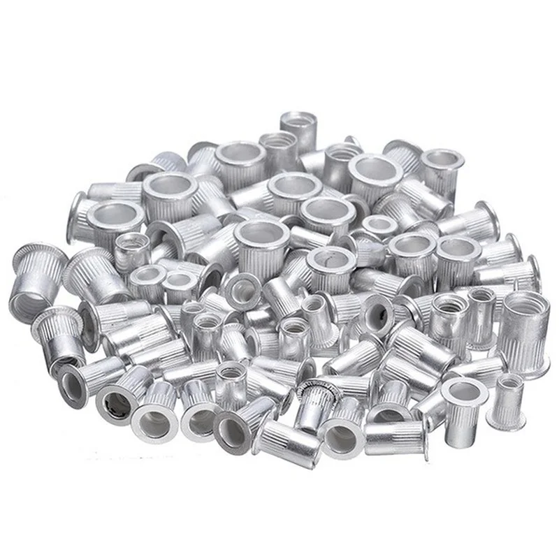 20 шт./100 шт. M4 M5 M6 M8 набор заклепочных гаек алюминиевая зеркальная гайка вставки