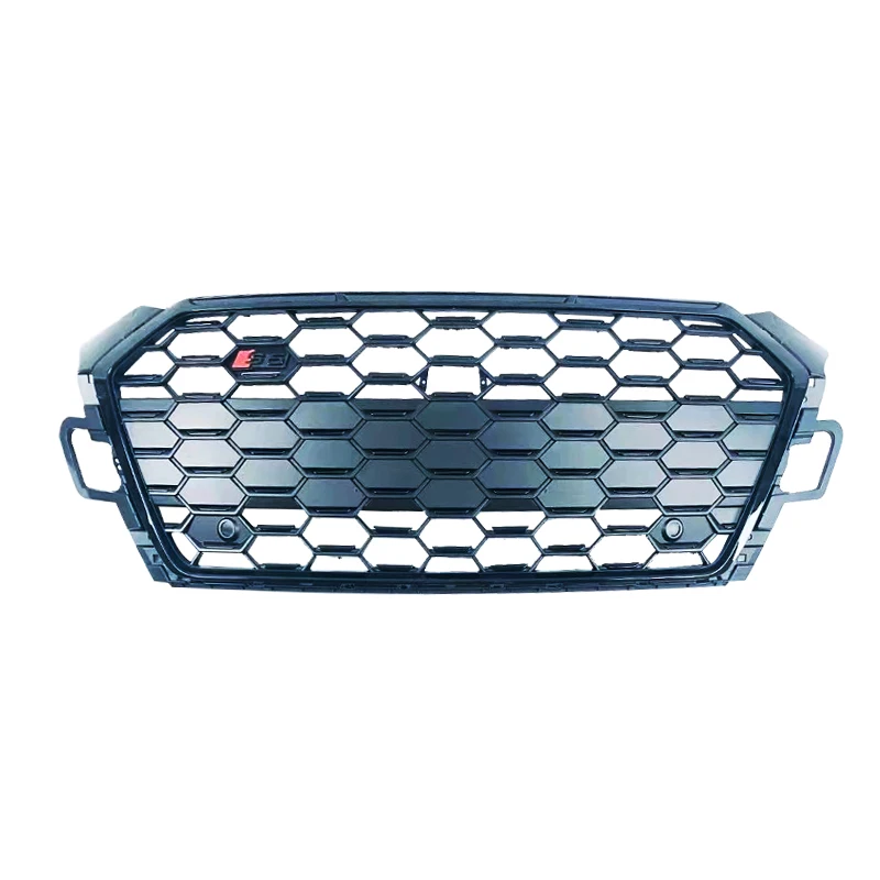 Решетка для переднего бампера S5 Audi A5 B10 решетка с Сотами в черном стиле 2020-2024