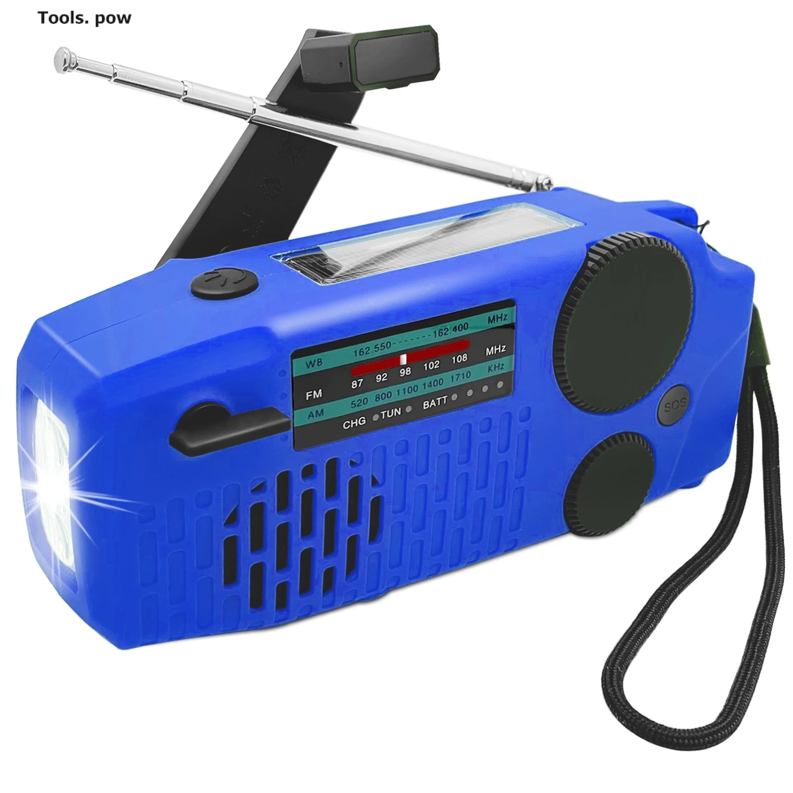 2000mah emergency lamp led radio solar hand crank amfmnoaa radio flashlight phone charger for outdoor traveling tools 030 free global shipping