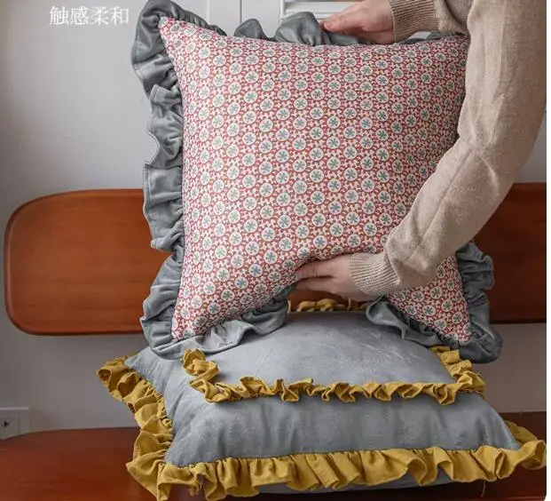 

Американский прямоугольный чехол для диванной подушки, наволочка для подушки в стиле ретро для гостиной, наволочка для прикроватной подушки, большая наволочка для домашней подушки