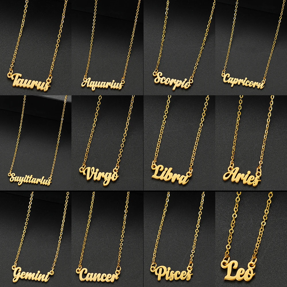 Крутое ожерелье с созвездиями цепочка-чокер для женщин из нержавеющей стали со