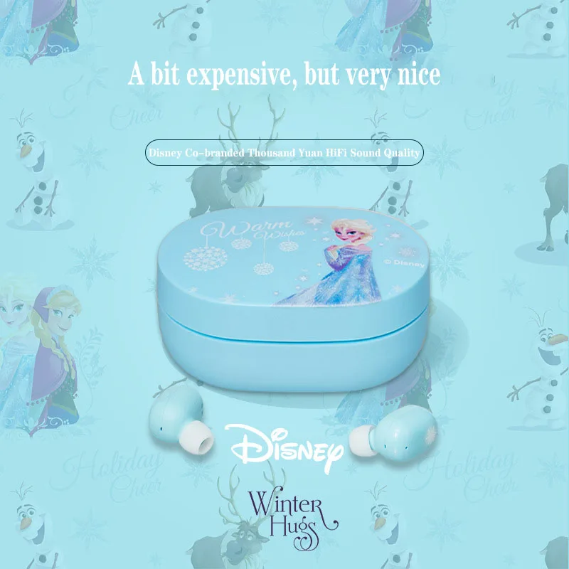 TWS-стереонаушники Disney с рисунком Микки и Минни Bluetooth 5 0 зарядным футляром