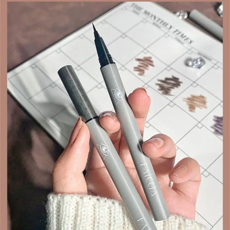 

Жидкий карандаш для бровей 4 цветов, очень тонкая подводка для глаз из шелкопряда, стойкая натуральная водостойкая коричневая и серая каран...