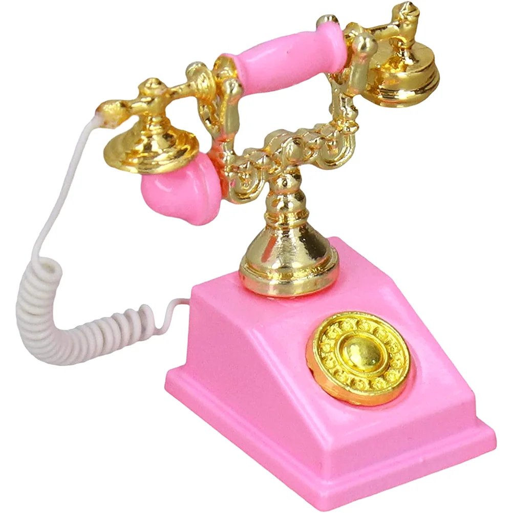 Имитация телефона Мини-рещи Миниатюрная винтажная мебель Аксессуары для дома и