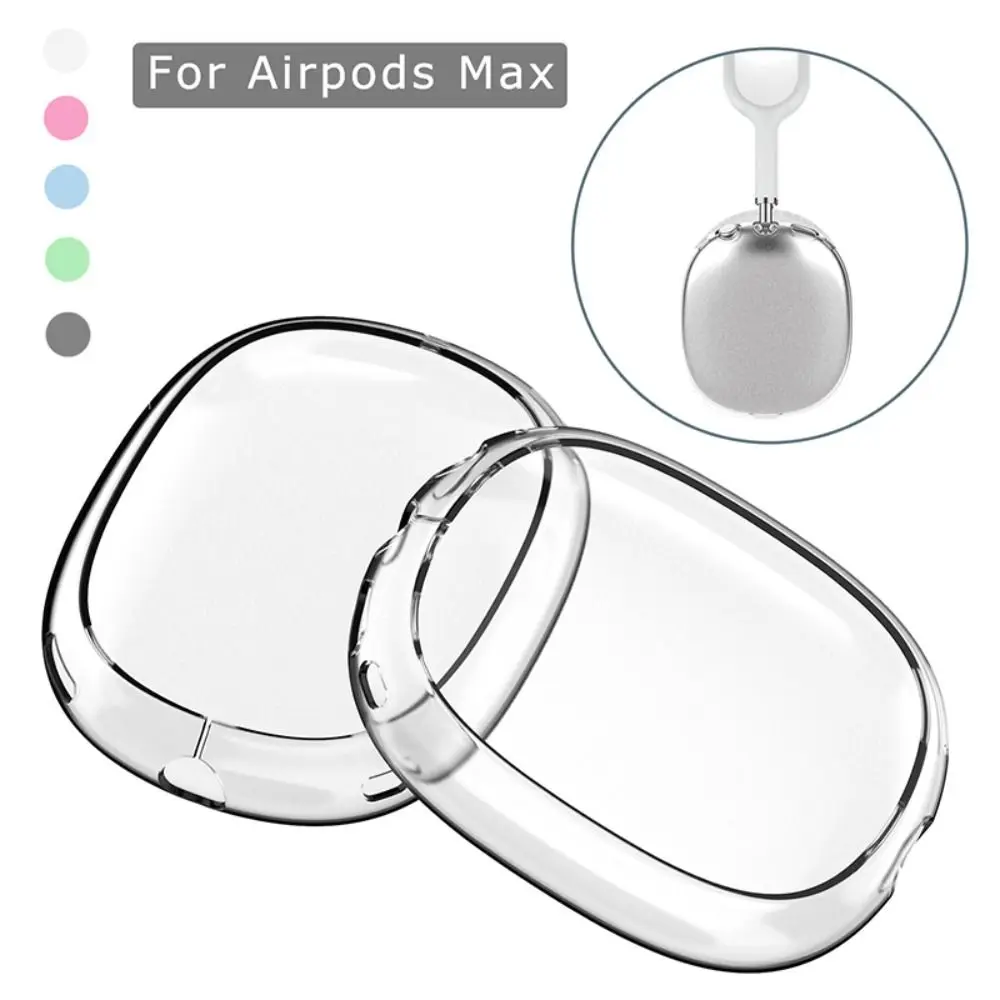 

Прозрачный мягкий защитный чехол из ТПУ для Airpods Max, аксессуары для беспроводных наушников, прозрачный чехол