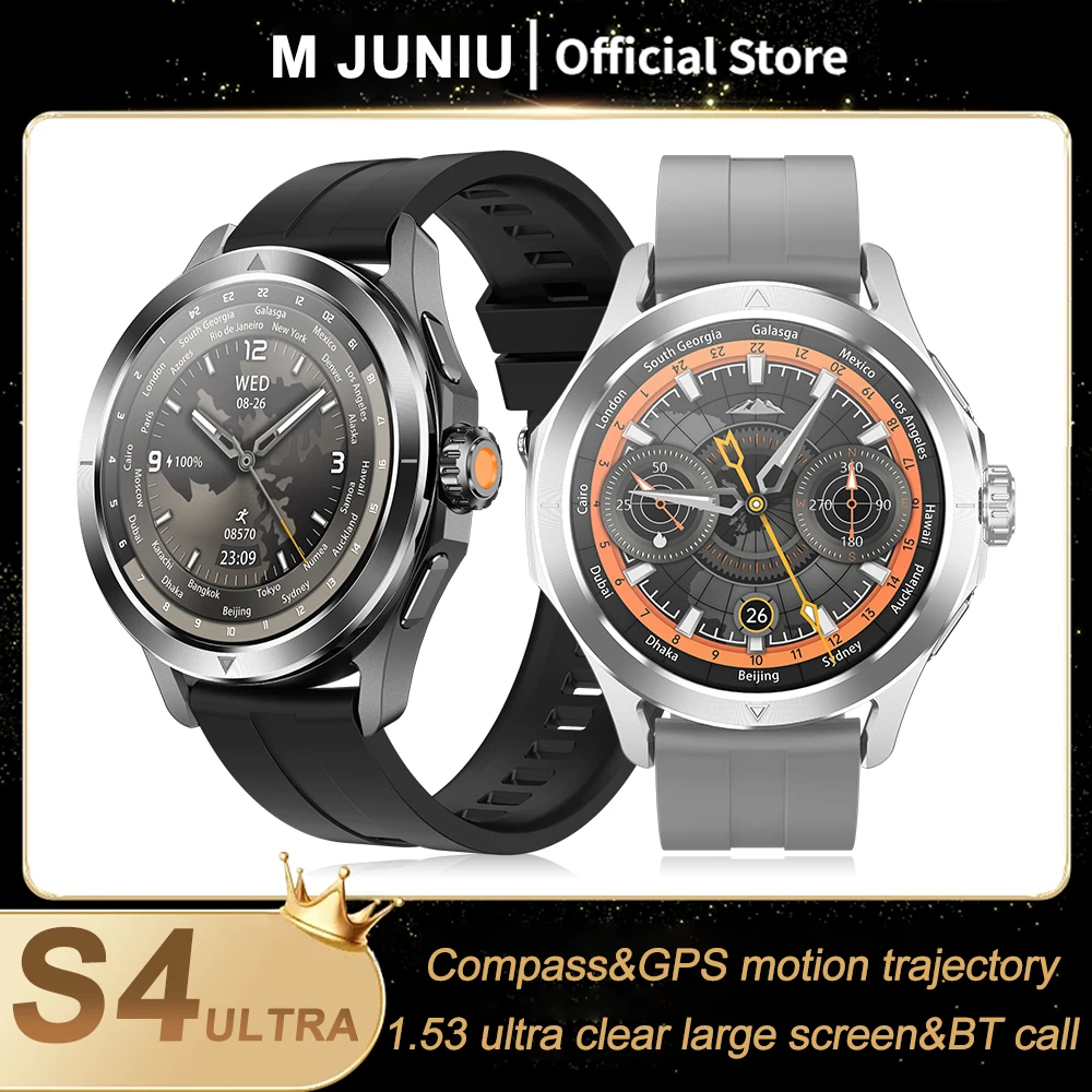 Смарт-часы для мужчин умные часы с полным сенсорным экраном Bluetooth-вызовы 1 53 дюйма