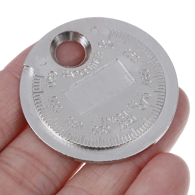 

1Pc Hot Measurement Coin-Type 0.6-2.4mm Range Spark Plug Gage Spark Plug Gap Gauge Tool