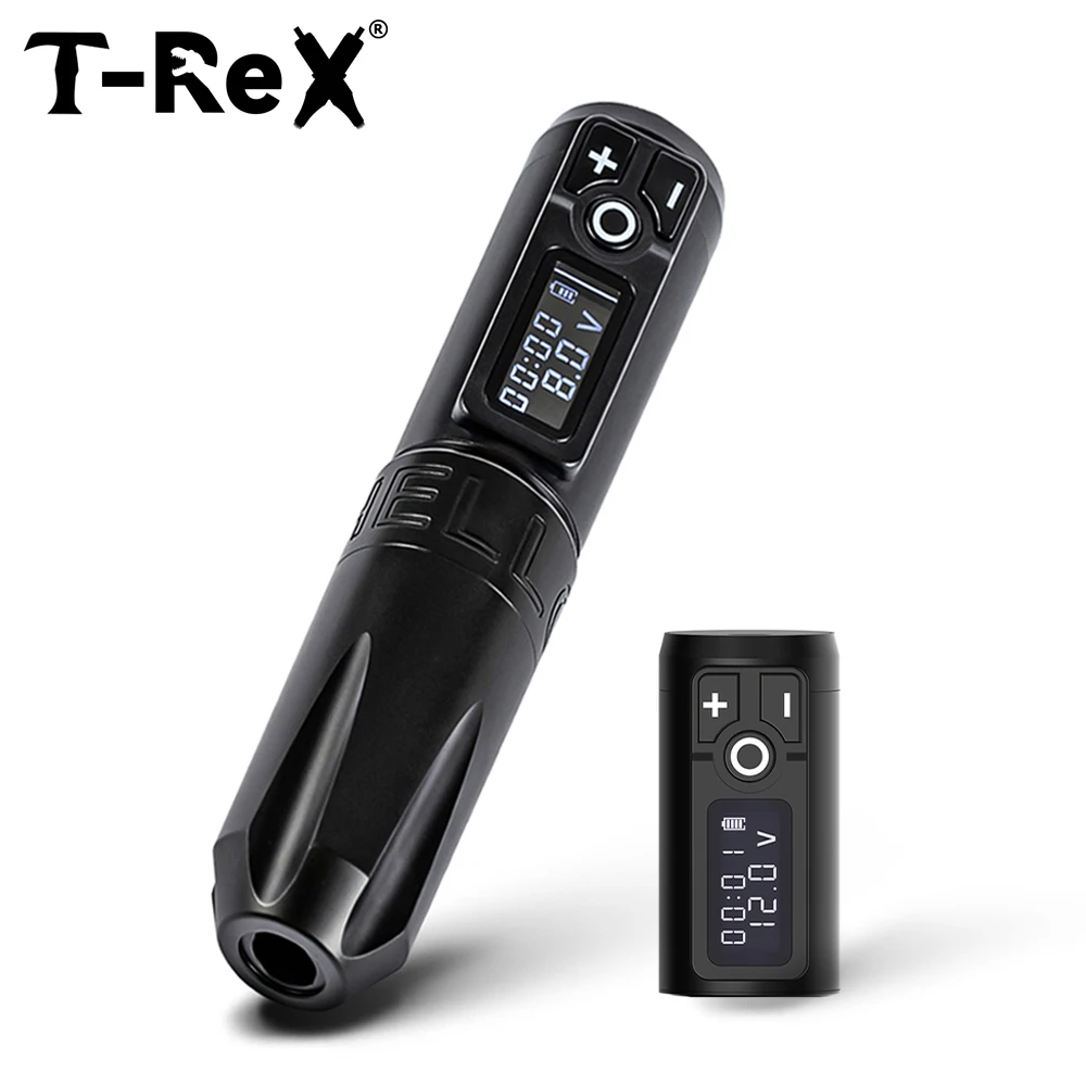 

T.REX Trident Tattoo Machine Portable Wireless Lithium Battery Pen Strong Coreless Motor LED Digital Display for Tattoo Art