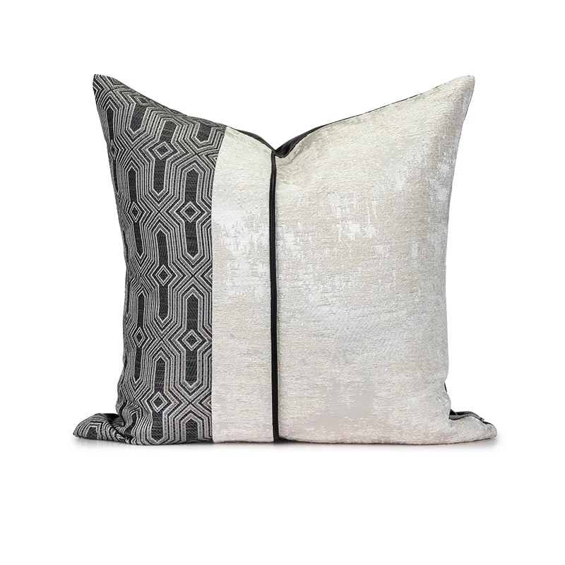 

Decorative Pillows for Sofa Cotton Linen Patchwork Cushion Cover 45x45cm Light Luxury Throw Pillowcase Home Decor Cushions