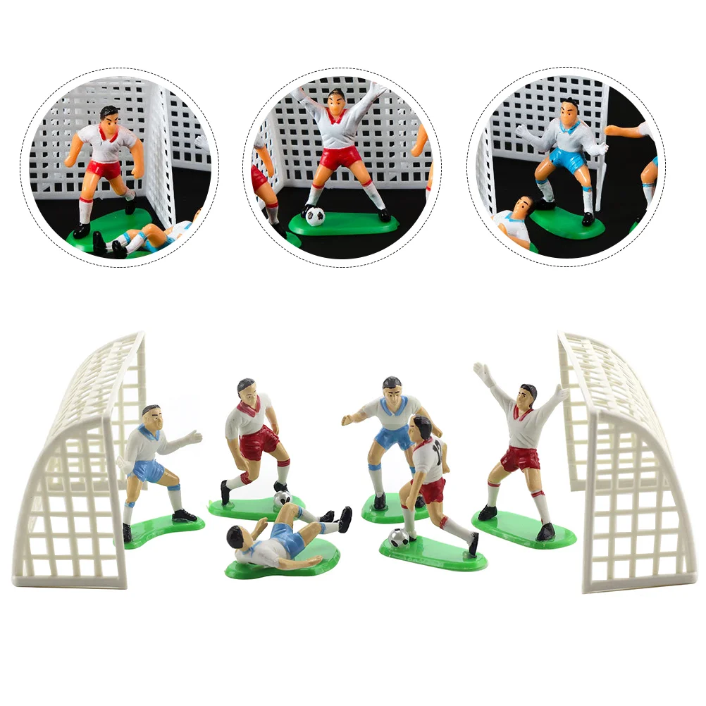 

Soccer Cake Footballdecorations Birthday Cupcake Toppers Topper Kids Party Figurines Cakes Team Decoration Figure Picks Theme
