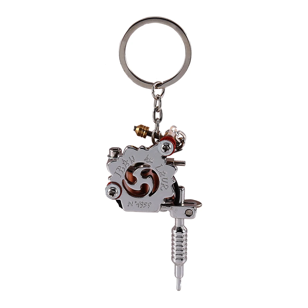 Portable Mini Tattoo Machine Tattoo Supply Guns Keychain As Pendant Ornament