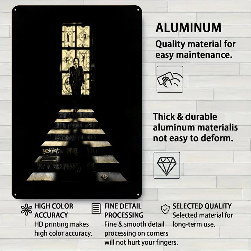 Металлическая вывеска с граффити Баба Яга постер фильмом украшение для спальни