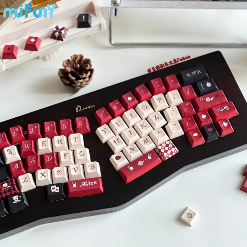 Колпачки для клавиатуры GMK шотландская клетка Алиса оригинальные