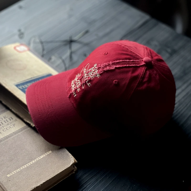 /Это так грубая/Pu Shuai Mei версия грубой поля буквы бейсболка половина Мягкий Топ